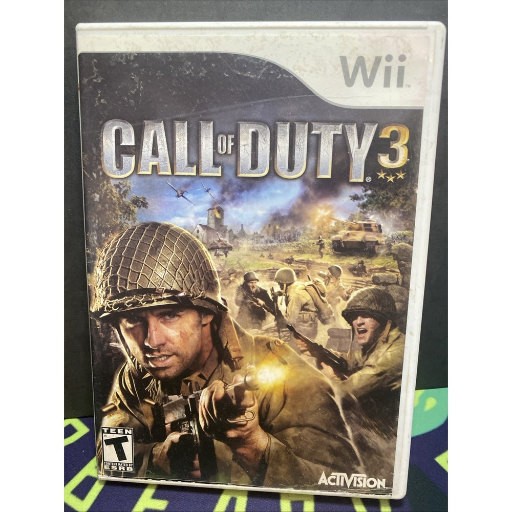 Call of Duty 3 - Nintendo Wii Tested Works No Manual